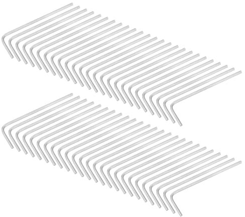 QUARKZMAN 50 Piezas de Llave Hexagonal de 1.5 mm, Herramienta de Reparación en Forma de L de Acero Cr-V de Brazo Largo Métrica para Bicicletas y Muebles