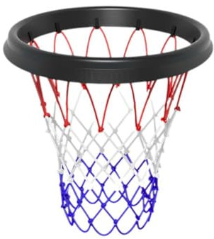 Cikiki Basketballnetz-Ersatz, tragbares Basketballnetz, Upgrade, dicke professionelle Basketballnetze, langlebig und leicht, Basketballnetze für den Außenbereich