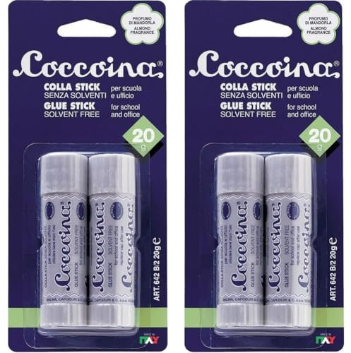 Colla stick Coccoina art. 642 B/2 blister - contenuto 2 stick da 20 g (Confezione da 2)