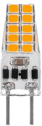 DLEDMOP G6.35 Lampadine a Led 12V 24V T3 Lampadina Alogena di Ricambio JC Bi-Pin G6.35 4W 220lm per Plafoniere Sotto Armadio 1PCS WarmWhite