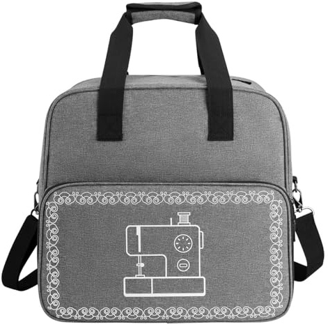 Bolsa para máquina de coser, Bolsa de transporte para máquina de coser, Bolsa exclusiva para máquina de coser,Bolsa de transporte acolchada de PVC,Adecuada para la mayoría de las máquinas de coser