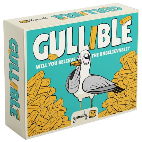 Gullible: The super-fun party game of creativity, bluffing and hilarious facts. Will you fool your family and friends or believe the unbelievable? (Gullible - Same Game, Smaller Box)