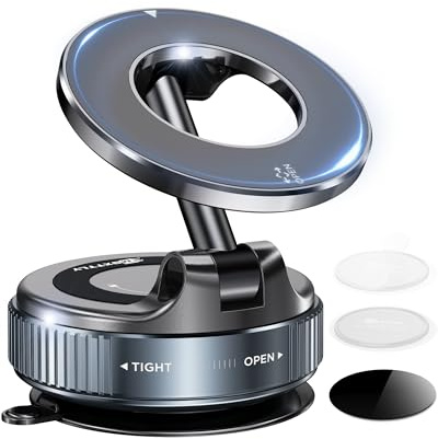 MSXTTLY Vacuum Magnetic Phone Holders for Your Car 2026 Suction Cup Phone Mount with Washable Nano Gel Pads 360° Adjustable Phone Mount,Travel Gifts, Car Phone Holder for Smartphone Car/Gym/Mirror