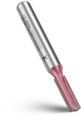 WOBLLMX 8mm Schaft Nutfräser,Ø6mm Arbeitslänge 20mm Professional Hartmetall Bestückt Nutfräser Standard für Holz Dichteplatte Zubehör Handfräse