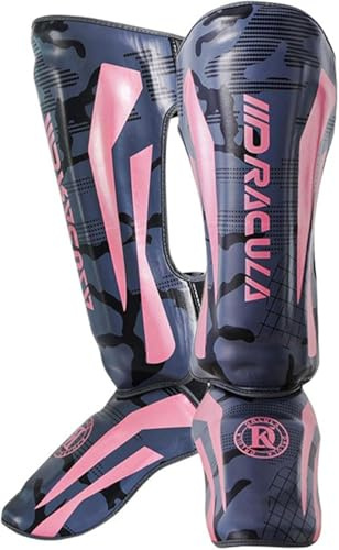Espinilleras De Kickboxing, Espinilleras De Muay Thai, Empeine De Entrenamiento De Muay Thai con Empeine De Pierna con Acolchado De Espuma para Artes Marciales, Kickboxing, BJJ, Karate, Ta, F, L