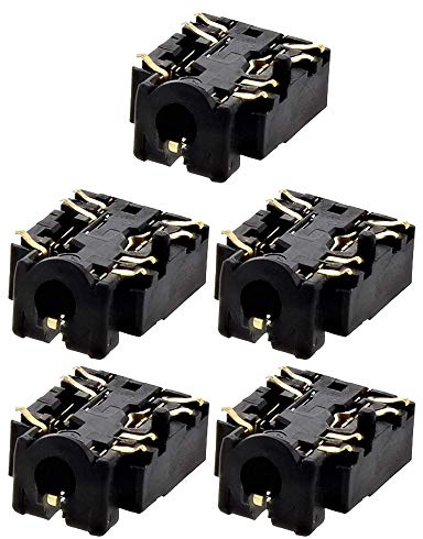 POFET Lot de 5 connecteurs Jack 3,5 mm pour Manette Xbox One S Slim,Port connecteur Casque de 3,5 mm Prise Casque Jack Plug