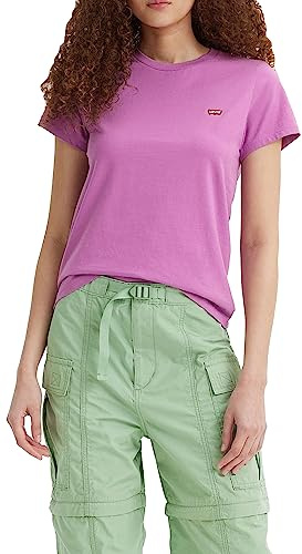 Levi's Women's The Perfect Tee- Core Chesthit Logo T-Shirt, Iris Orchid, XXS