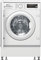 Balay Lavadora Integrable, 60 cm, Motor ExtraSilencio, AquaControl Plus, Blanco, 3TI983B.