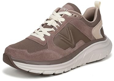 Vionic Women's Walk MAX Skyline Sneaker, Milk Chocolate Leather/Suede, 4 UK