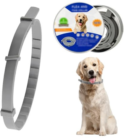 BTACGWP Verstellbar Floh- & Zeckenschutz Halsband für Hunde, Natürlicher Zeckenschutz, für kleine, mittlere und große Haustiere