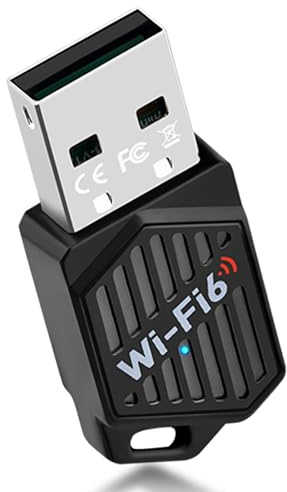 Clé WiFi 6 AX900 Bluetooth 5.4 Adaptateur USB sans Fil Double Bande 5GHz 600Mbps&2.4GHz 286Mbps Dongle WiFi Puissante pour PC, Pilote Intégré, MU-MIMO,WPA3, Compatible avec Windows 11/10