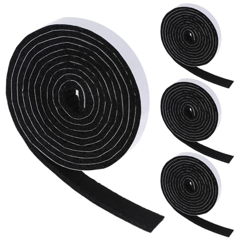 IANFAN 4 Rollen Filzgleiter Selbstklebend 3mmx1.2cmx1.5m Filzband Filzrolle