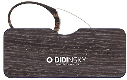 DIDINSKY Reading glasses for men and women. Portable glasses With Pocket Hard Case. Stylish frameless glasses for Optimal comfort. Fashion glasses. Dark Wood +3.0 – ORSAY WOOD