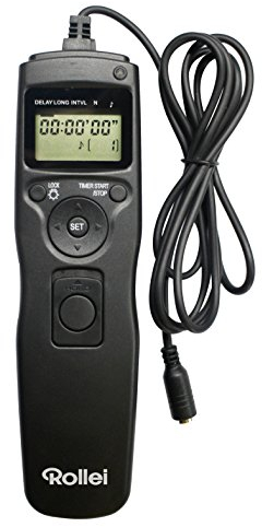 Rollei Cable disparador remoto – Fácil de usar, pantalla LCD retroiluminada – Negro