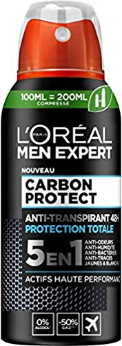 L'Oréal Paris Men Expert Carbon Protect Deodorant komprimiertes 5-in-1-Spray, 100 ml (komprimiert)