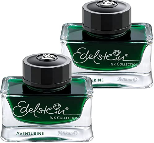 Pelikan Edelstein Ink 50ml 2er Pack, aventurine (grün)