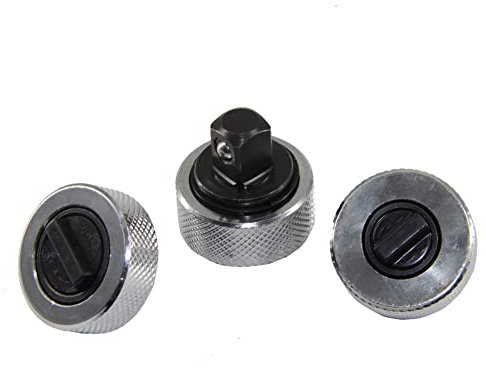 Doumneou 3-teiliges Mini-Steckschlüssel-Set aus Stahl, Ratschen-Einsätze, Finger, mit Umschaltknarre 1/4 , 3/8 , 1/2