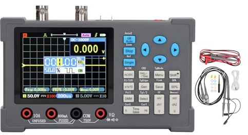 DSO3D12 Digital Oscilloscope 3 in 1 120M 250MSa / s 3.2in Screen Display Channel Digital Oscilloscope Bandwidth and Multimeter and Generator