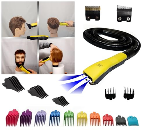 2x Scherkopf, Haarschneider Staubsauger 2 in 1 Haare Schneiden Saugen mit Absaugsystem Hair Easy Cut