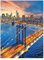 SHEGZHUC 40x50cm Diamond Painting New York City Brücke Brooklyn Brücke Diamant Painting Bilder Brücken Diamond Painting Landschaft Diamant Malerei Kunst Stickerei Kreuzstich Bilder Geschenk Wand Dekor