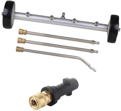 Dualoai Idropulitrice Pulitore Carrello Multifunzionale Professionale 4000 PSI Sottoscocca Lavaggio Auto Scopa Acqua per Cortile RV