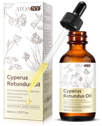 Cyperus Rotundus Oil- Cyperus Rotundus Oil for Hair Removal, Herbal Formula Reduces Unwanted Body Hair, Moisturizes Skin Shrinks Pores Reducing Hair Growth Suitable for All Skin Types