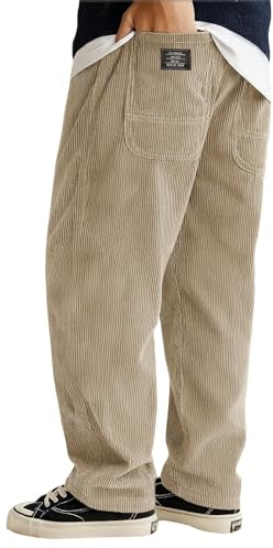 Generisch Pantaloni a cordino da uomo, pantaloni bagging, pantaloni da uomo invernali caldi, pantaloni felpati da uomo a grande taglia, pantaloni sportivi, pantaloni da allenamento leggeri, pantaloni