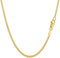 PRINS JEWELS 14 Karat 585 Gold Massive Panzerkette Gelbgold Kette - Breite 2 mm - Unisex (50)