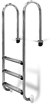 Einbauleiter Trendline eng 3-stufig Poolleiter V2A Ø 42 mm Holm