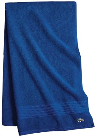 Lacoste Heritage Supima Cotton Bath Sheet, Surf Blue, 35 x 70