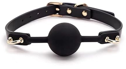 Mund Ball Silikon Mund Plug SM Spaß Einstellen Spielzeug Alternative Paar Bindung Spielzeug (schwarz)