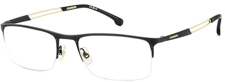 Carrera Brille mit Sehstärke für Herren optional mit Sonnenbrillentönung oder Blaulichtfilter, Rechteckig, gefertigt aus Metall, Modell: CARRERA 8899 (inklusive Brillenetui)