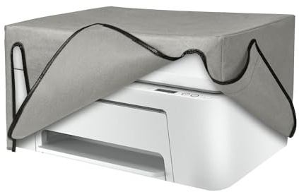 kwmobile Cover kompatibel mit HP DeskJet 4120e / DeskJet 4155e / 4220e - Tasche Hülle Drucker - Staubschutzhülle Schutzhaube Schutzhülle - Hellgrau