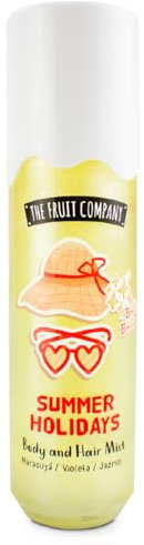 The Fruit Company Hair & Body Mist 200ml | Aroma Maracuyá, Violeta y Jazmín | Summer Holidays – Hidrata y Refresca tu Cuerpo y Cabello.