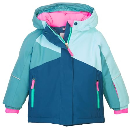 first instinct by killtec Niños Chaqueta de esquí/chaqueta funcional con capucha y protección contra la nieve FISW 41 MNS SKI JCKT, petrol, 110/116, 43388-000