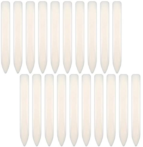 Bamberg 20er-Pack Falzbein-Werkzeug, Falzbein Aus Kunststoff, zum Basteln, Rillen, Falten, Knicken, Papierbasteln, Scrapbooking-Werkzeug