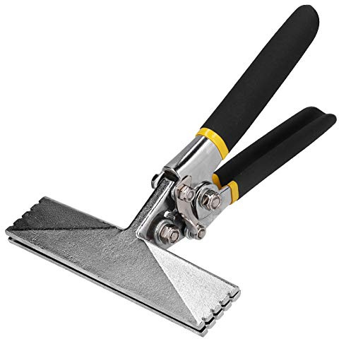 Kukyller Pinzas dobladoras de chapa metálica manuales, pinzas dobladoras de tubos metálicos rectos, pinzas de doblado de metal manuales, herramienta para aplanar, doblar y unir.