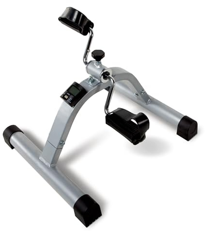 Marcy Portable Mini Pedal Exercise Cycle Compact Bike with Adjustable Manual Resistance, 8 Pounds NS-912