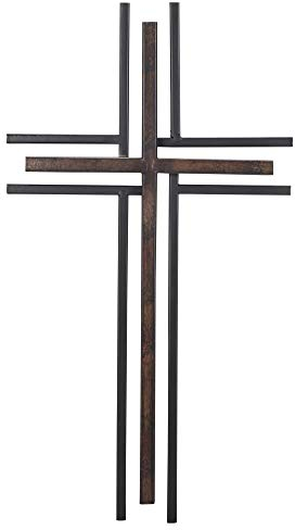 Dicksons Metall Wand Kreuz - Schwarz und Bronze Kreuzen