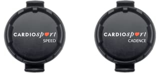 Cardiosport SOLO Bluetooth ANT+ Wireless Bike Speed, Distance and Cadence RPM Sensors for, Garmin, Wahoo, Sigma, Zwift, iOS/Android