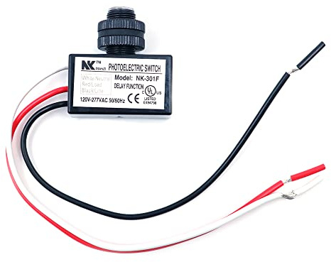CENPEK AC 120-277V Fotoelektrischer Schalter Dämmerungsschalter Unterputz-Fotosteuerung Augenschalter Lichtlichtschranke Sensor-NK-301F