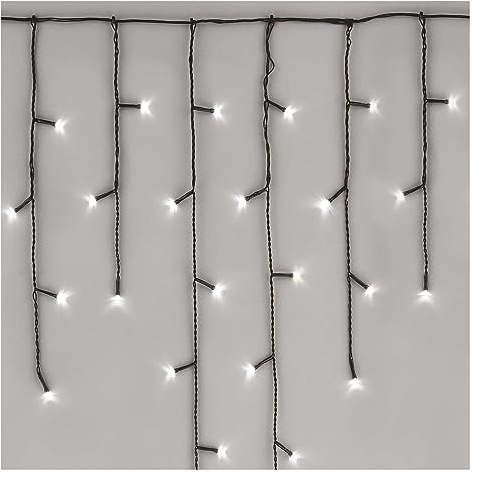 EMOS Connect System - Catena di luci natalizie standard, 2,5 m, con 100 LED, componente di prolunga C (senza cavo di collegamento e adattatore), IP44, per interni ed esterni, colore: bianco freddo