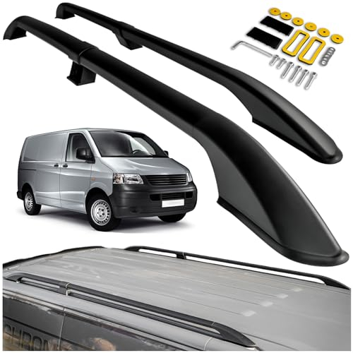 CHROMEMASTER | Compatibili con VW T5 Transporter Long 2003-2015 | Barre Trasversali da Tetto, Mancorrenti sul Tetto | Sono Utilizzate per il Montaggio di Portapacchi, Box da Tetto o Portabiciclette