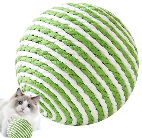 Tiragraffi per gatti in sisal - Tiragraffi per gatti con campana | divertente tiragraffi per gatti, giocattolo interattivo resistente all'usura per animali domestici
