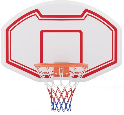 LIFEZEAL Mini basketkorg inomhus, vägg-basketkorg-set, basketkorg med okrossbar bräda, leksak för barn, vuxna