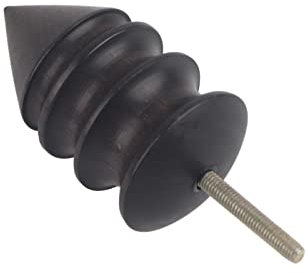 Fdit Herramienta de Bruñido de Cuero Artesanía, Blackwood para Cinturón, Vainas de Cuchillo con Surcos, Adecuado para Prensa de Perforación, Taladro Manual, Poste de (L 12 Pulgadas