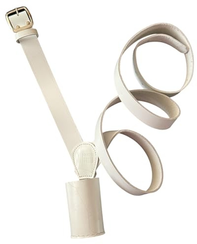 Cinturón grande para mástil de bandera para desfile del ejército y guardia de honor, cinturón cruzado de cuero ajustable para bandera, pancarta y uso ceremonial, blanco, negro, marrón, correa de