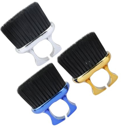 Cabilock 3 Stück Bartbürsten für Männer aus Abs und Nylon Tragbar und Pflegeleicht für Zuhause und Reisen Praktische Haarkamm und Nackenpinsel