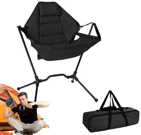 Silla de Exterior | Taburete oscilante de Apoyo ergonómico – Silla para Exteriores, para Patio, césped, Patio, Fiesta, Playa, Picnic
