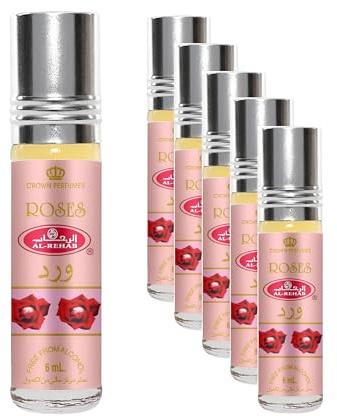 Roses by Al Rehab Arabian Perfume Oil (6 Bottles)
